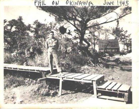 Photos provided The 19-year-old Phil Bendish was a soldier in Okinawa in June of 1945.