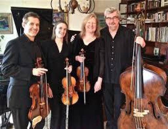 The Serenade Quartet is Krista Bennion Feeney and Keats Dieffenbach on violins, David Cerutti on viola and John Feeney on bass.