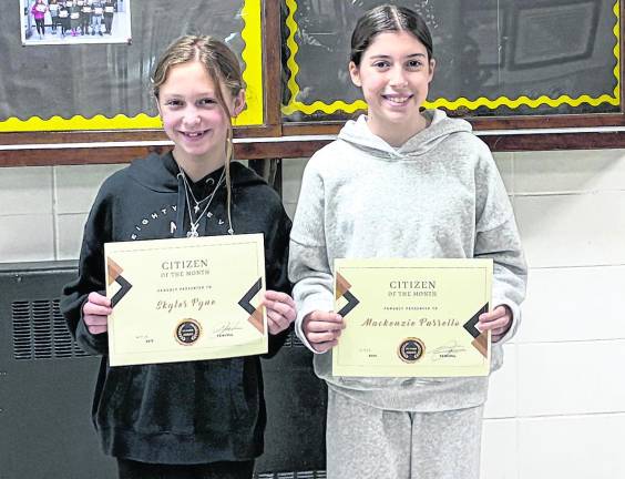 Macopin Citizens of the Month: Skyler Pyne and Mackenzie Parrello