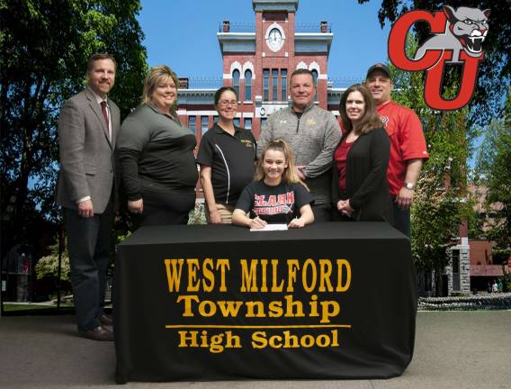 West Milford High School senior Sydney Lamothe signs to continue her field hockey career at Clark Univeristy.