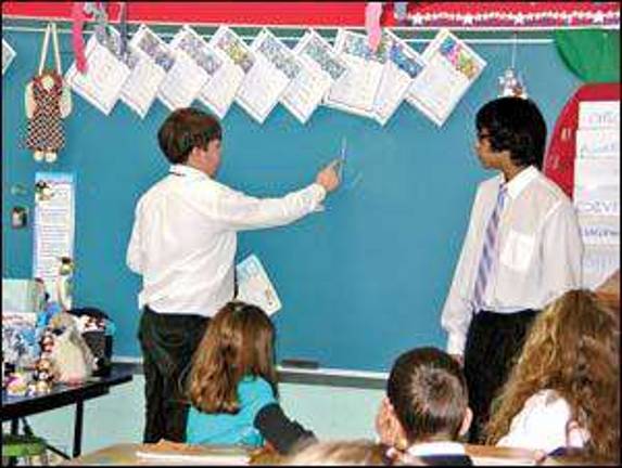 Our Lady Queen of Peace students become teachers on Role Reversal Day