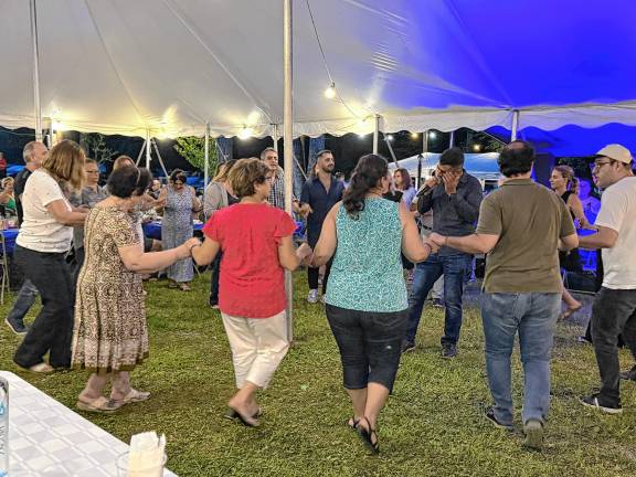 Participants dance Saturday, Aug. 16 during a two-day gathering at Panagia Soumela in West Milford. (Photos by Denise von Wilke)