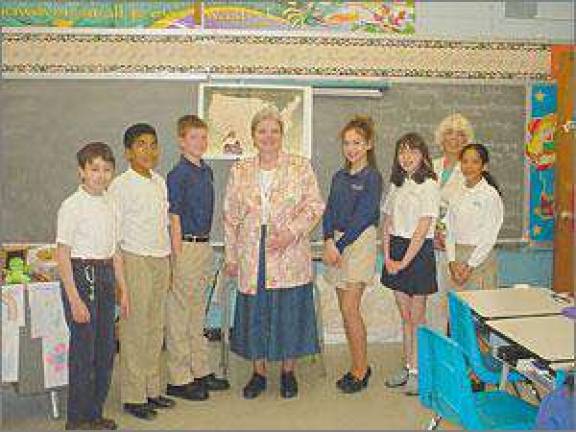Missionary visits St. Joe's School