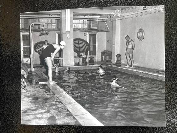 Young swimmers practice in the Idylease pool.