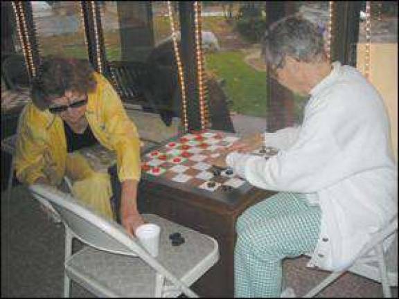 Who says checkers isn't a sport?