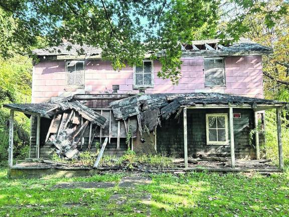 The home where Lt. Lawrence H. Kocher lived on Greenwood Lake Turnpike (Passaic County Route 511), part of the Long Pond Ironworks Historic District, is among remaining deteriorating buildings. Kocher was killed during the Vietnam War.