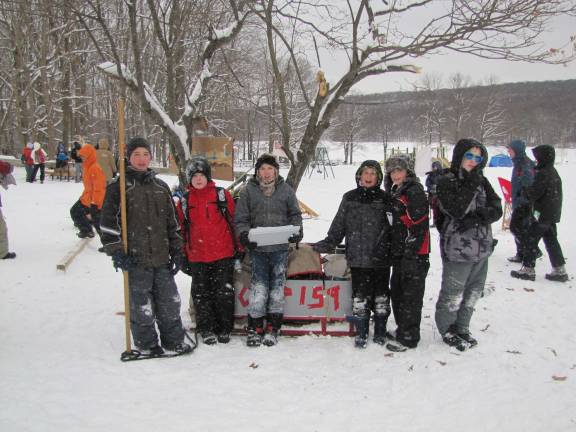 THEY BRAVED THE SNOW TO GET THE GOLD