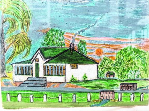 The first 1920s food service business building near Macopin/Weaver Road intersection is shown in the drawing, with no known photos existing. A new business in a shuttered restaurant on the opposite side of the road that replaced “The Stand “is expected to open this year when remodeling is done.