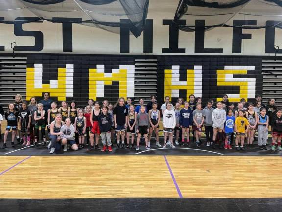 West Milford’s first girls wrestling tournament drew 60 girls to WMHS.