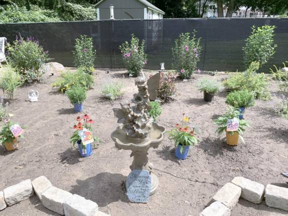 The dirt was replaced and a variety of items were chosen for the garden.