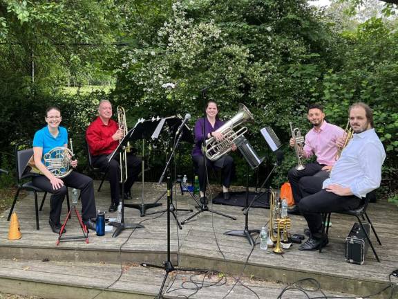 Central Brass, a versatile brass quintet, will perform Saturday afternoon at the New Jersey State Botanical Garden in Ringwood. (Photo courtesy of Central Brass Quintet)