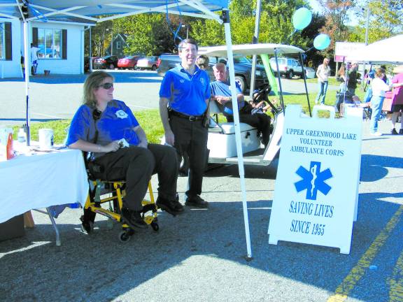 Photo provided Members of the Upper Greenwood Lake Volunteer Ambulance Corp recruit members at local events, such as the Autumn Lights Festival. Both first aid squads in town are in need of daytime members.