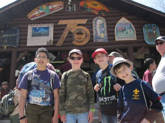 Webelos Scouts Ryan M., Kevin, Ryan C. &amp; Collin from Pack 51, Oak Ridge/West Milford had a great time at "Weboree"