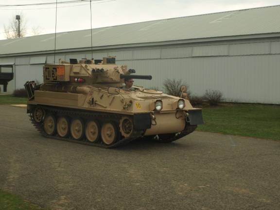 A British Scorpion reconnaissance vehicle