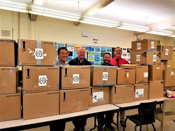 Submitted photo Standing Left to Right- Asst. Principal Oliver Pruksarnukul, Frank Yevchak, Principal Marc Citro, and Rich Dygos.
