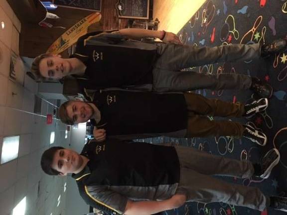 Tyler Nicol, Justin Gerity and Andrew Finke are the bowling team's three captains.