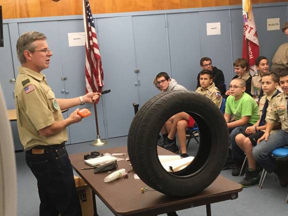 Scouts learn basics of car maintenance