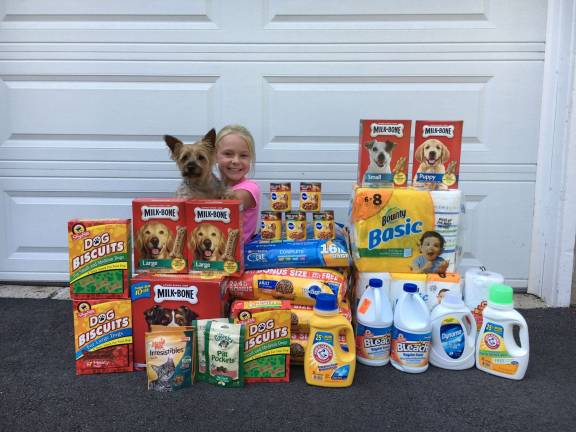 Birthday girl helps out animal shelter