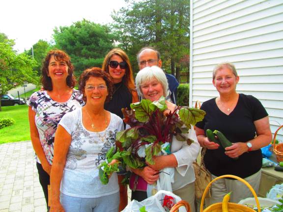Parishioners share produce
