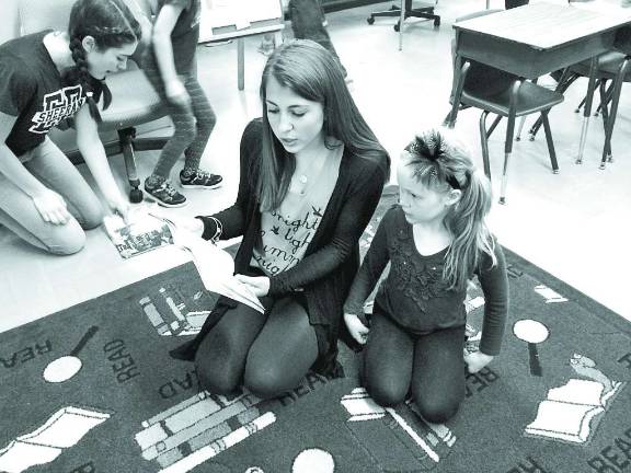 Macopin mentors visit Maple Road kids