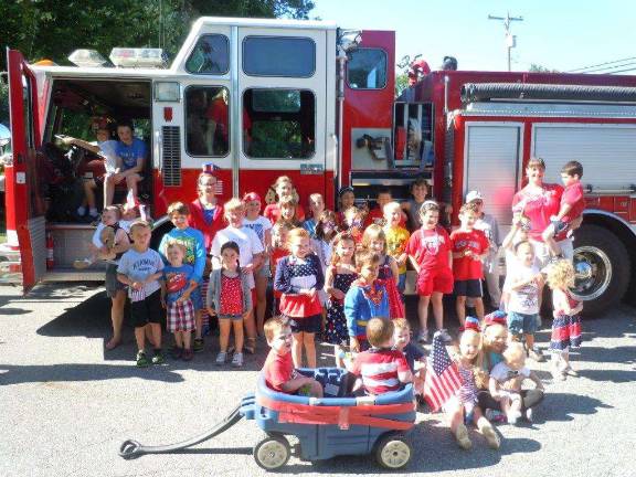 It's not a parade without the fire engine