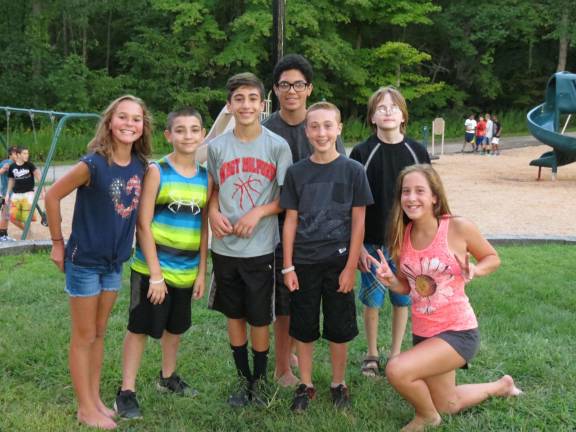 New friends and old met up at the beach party.