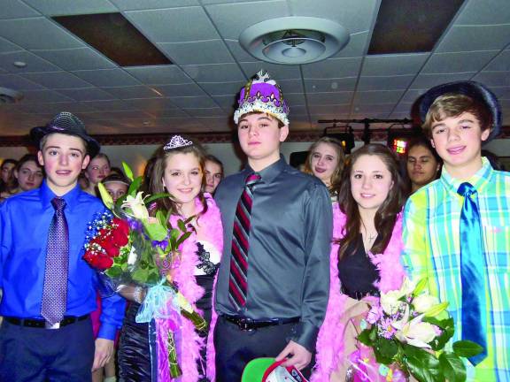 Alexsandra Kosciolek and Anthony Derin were crowned the semi formal king and queen. Both are seventh graders at Macopin.