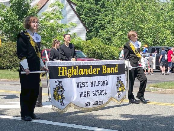 The Highlander Band was one of the many groups to participate in this year’s Memorial Day Parade.