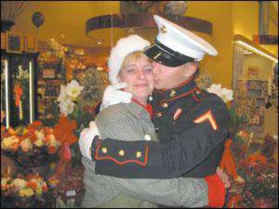Mom gets a surprise package at work