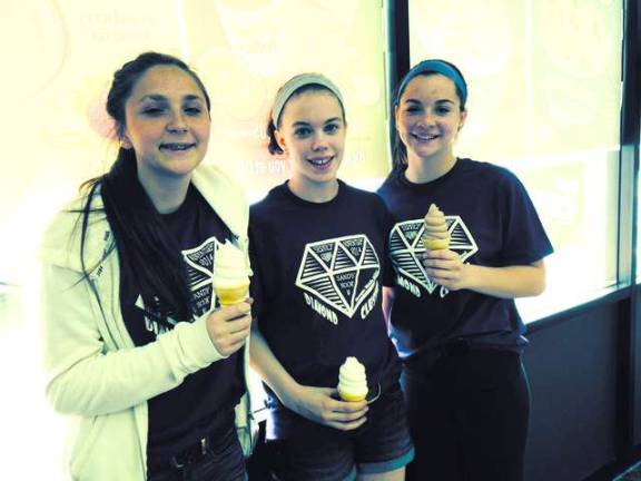 Jess Gagliano, Lauren Girardi and Amanda Gerity enjoyed the stop at DQ.