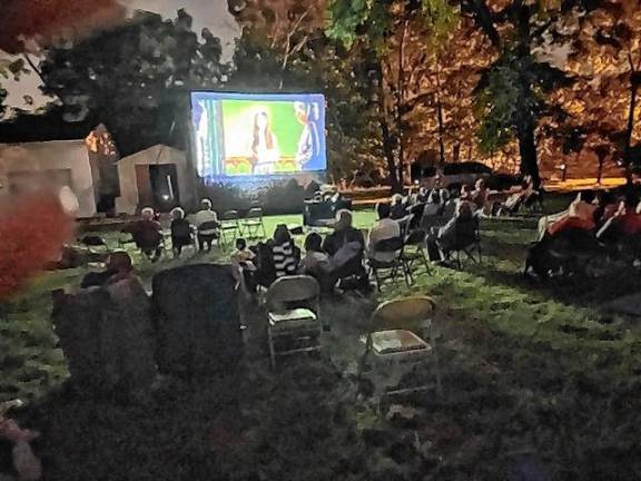 The 2024 fantasy comedy ‘IF’ was shown on a giant screen.