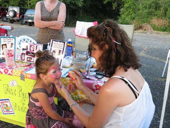 Giana, 3, had a grat time getting her face painted at Thunder. There were activities for kids of all ages, as well as adults.