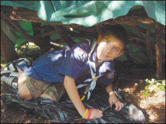 Scouts learn survival basics at Lorrimer Nature Sanctuary