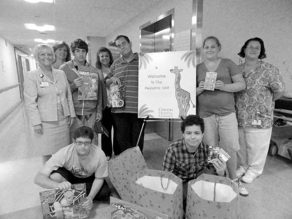 West Milford students from Windsor School's IMPACT Club presented donations to the chilton Pediatric Department for the third year in a row.