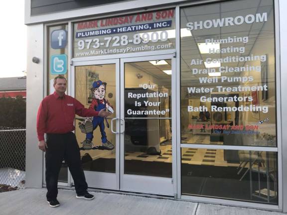 Photo provided Mark LIndsay of Mark LIndsay and Son, a plumbing and heating business in Hewitt, shows off the brand-new showroom.