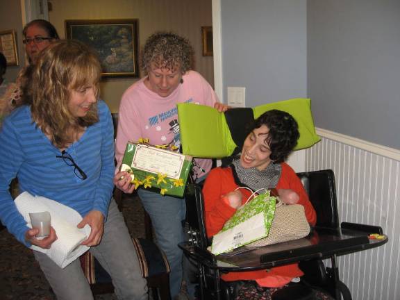 Many residents and staff members shared in the joy of winning, all to benefit Michelle.
