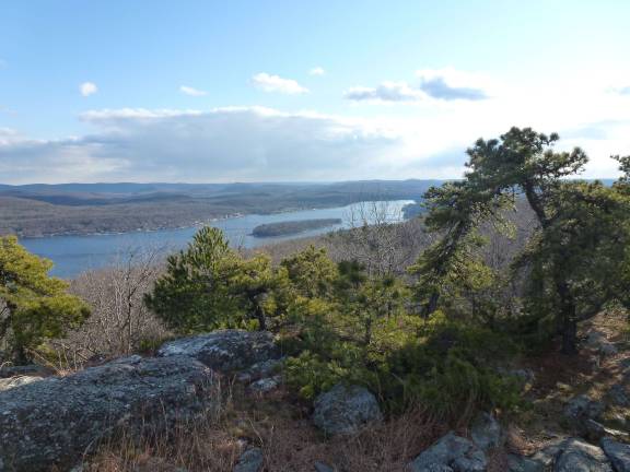 New Year's Day 2012 atop Bearfort Mountain. Photo by Pam Chergotis