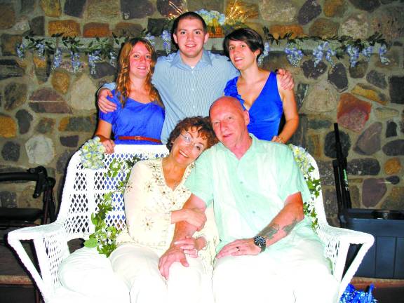 Janet and Paul Laycox with Paul's children, from left, Beryl, Joe and Mary.