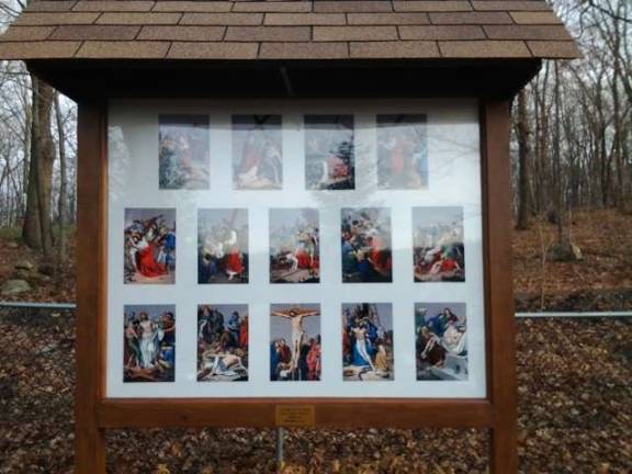 The Stations of the Cross display at St. Joseph Church was built by Jeremy Todd-Schlieper as his Eagle Scout project.