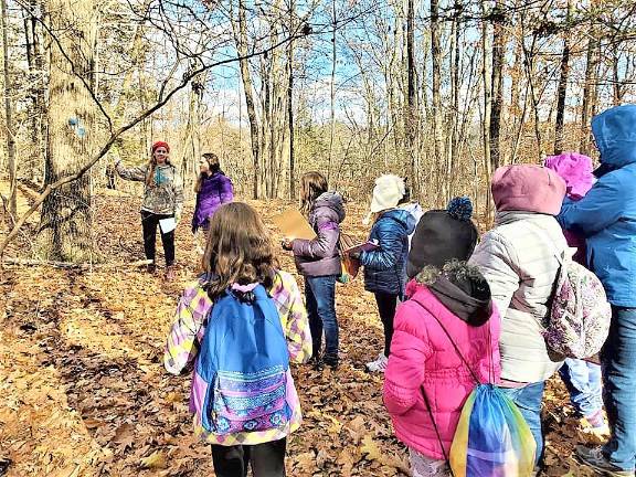 Cadettes lead Wawayanda State Park nature hike