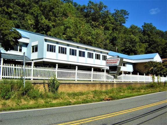 After the former Mountainside Inn on Lakeside Road Greenwood Lake is reconstructed into nine townhouse units, a crosswalk will give residents of the complex access to a parking lot across the road. Photo Ann Genader
