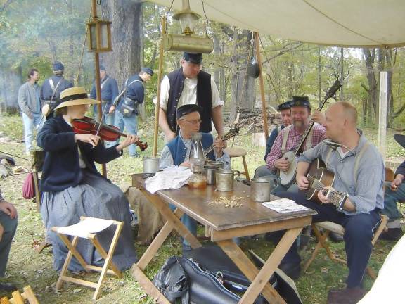 Living history presentations this weekend at Long Pond Ironworks State Park portray the life and lifestyle of Civil War soldiers