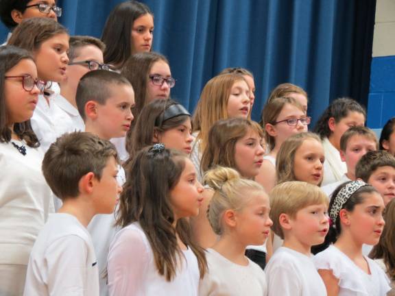 The fifth and sixth grade chorus.