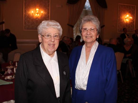 Sisters of Charity of Convent Station, Sr. Mary Davies, left, and Sr. Anita Constance, who once lived and worked at St. Joseph Church, convent and school, came back for the celebration of the 250th Jubilee year. The Sisters of Charity left St. Joseph Church 30 years ago and were replaced by Sr. Geraldine Corio and Sr. Janet Brisky, Sisters of the Presentation of the Blessed Virgin Mary order.