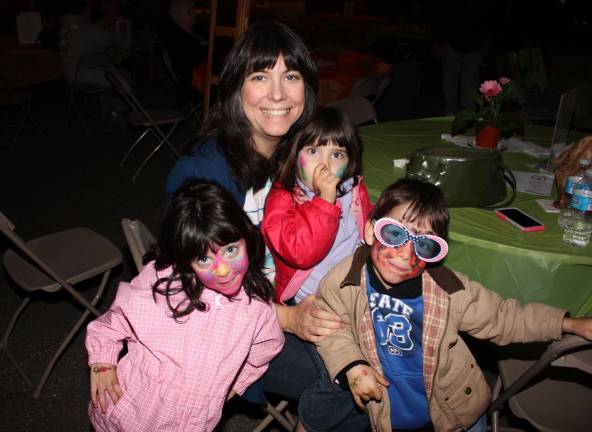 The Igielski family, mom Michele, Sarah, Hannah and Steven, enjoyed a night at the family festival. Photo by Ginny Raue