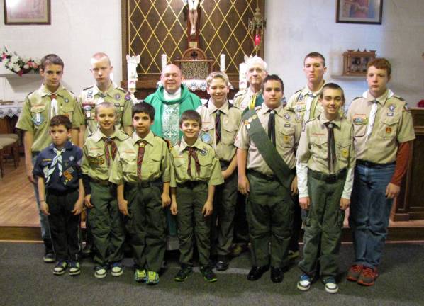Boy Scouts honored on Scout Sunday