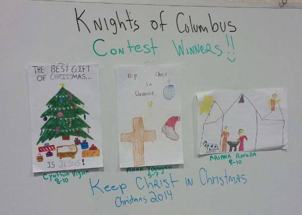 Keep Christ in Christmas poster winners