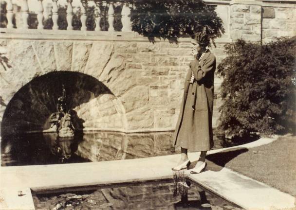 Photos courtesy of NJBG Barbara Lewis, whose father Clarence built the estate and gardens at Skylands, posed in the 1930s next to one of her favorite spots: the grotto in the Azalea Garden.