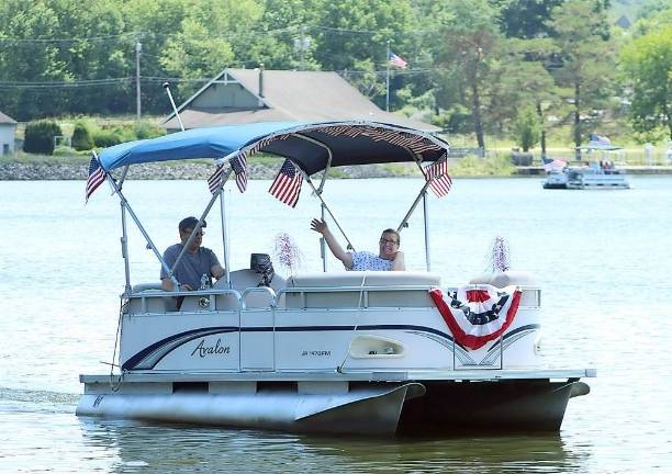 West Milford. First boat parade at Pinecliff Lake