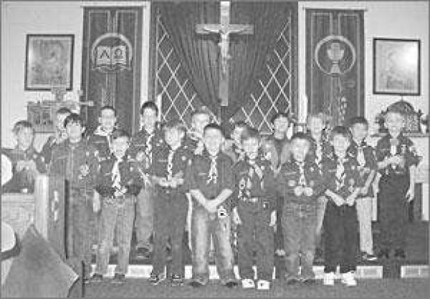 Cub scouts earn religious awards